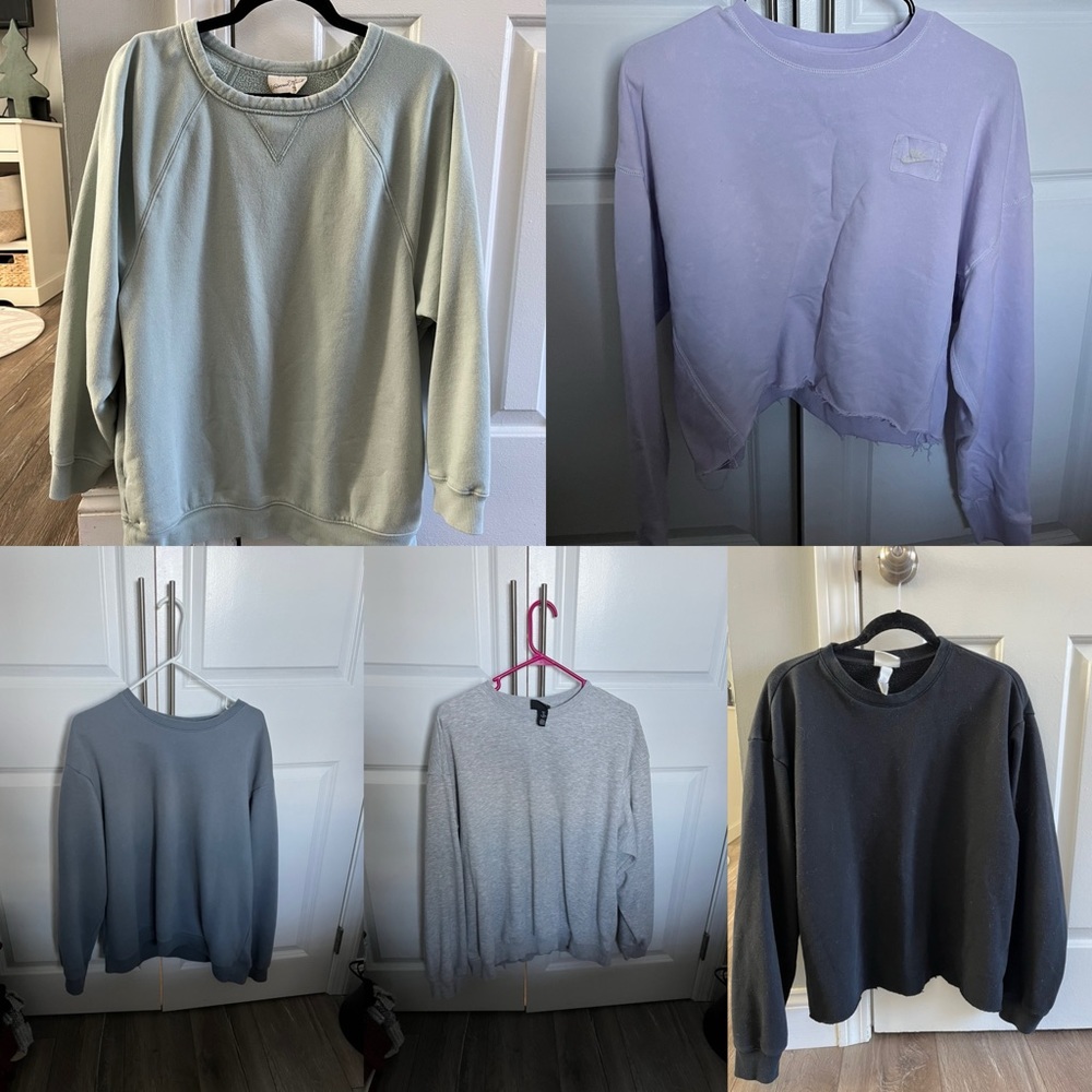 Crewneck sweatshirt lot bundle Nike target H&M